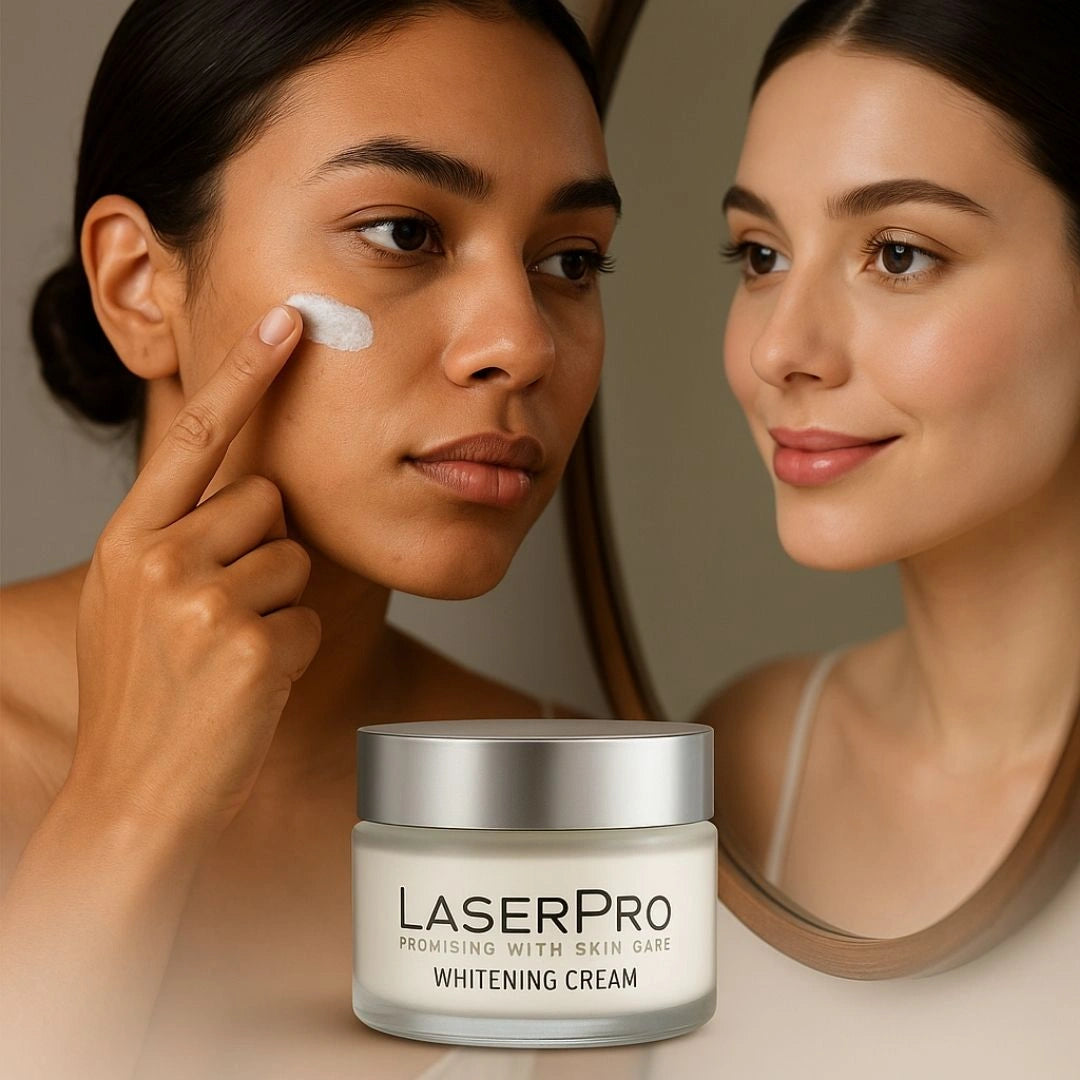 كريم التفتيح ليزربرو بحبيبات اللؤلؤ – توحيد لون البشرة والجسم والمناطق الحساسة