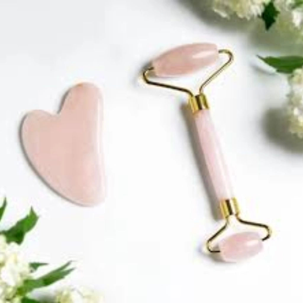 مجموعة جوا شا ورولر الكوارتز الطبيعي – تدليك فاخر وشدّ طبيعي لبشرتك