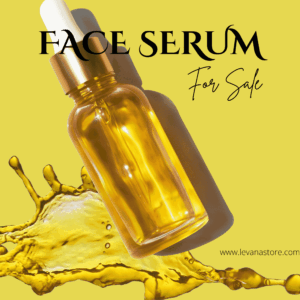 زيت سيروم للوجه بلون ذهبي غني لترطيب البشرة وعلاج التجاعيد – منتج تجميلي من لوفانا